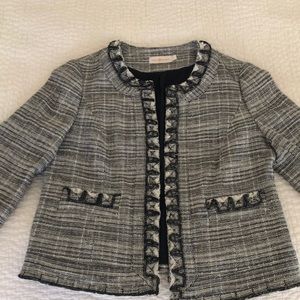 Tory Burch lined linen jacket